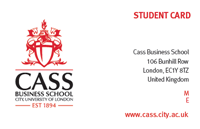Picture of Postgrad Cass Student Business Card
